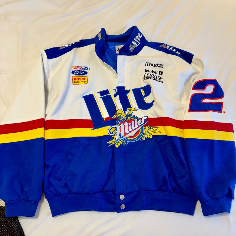 Vintage Miller Lite Rusty Wallace NASCAR Jacket